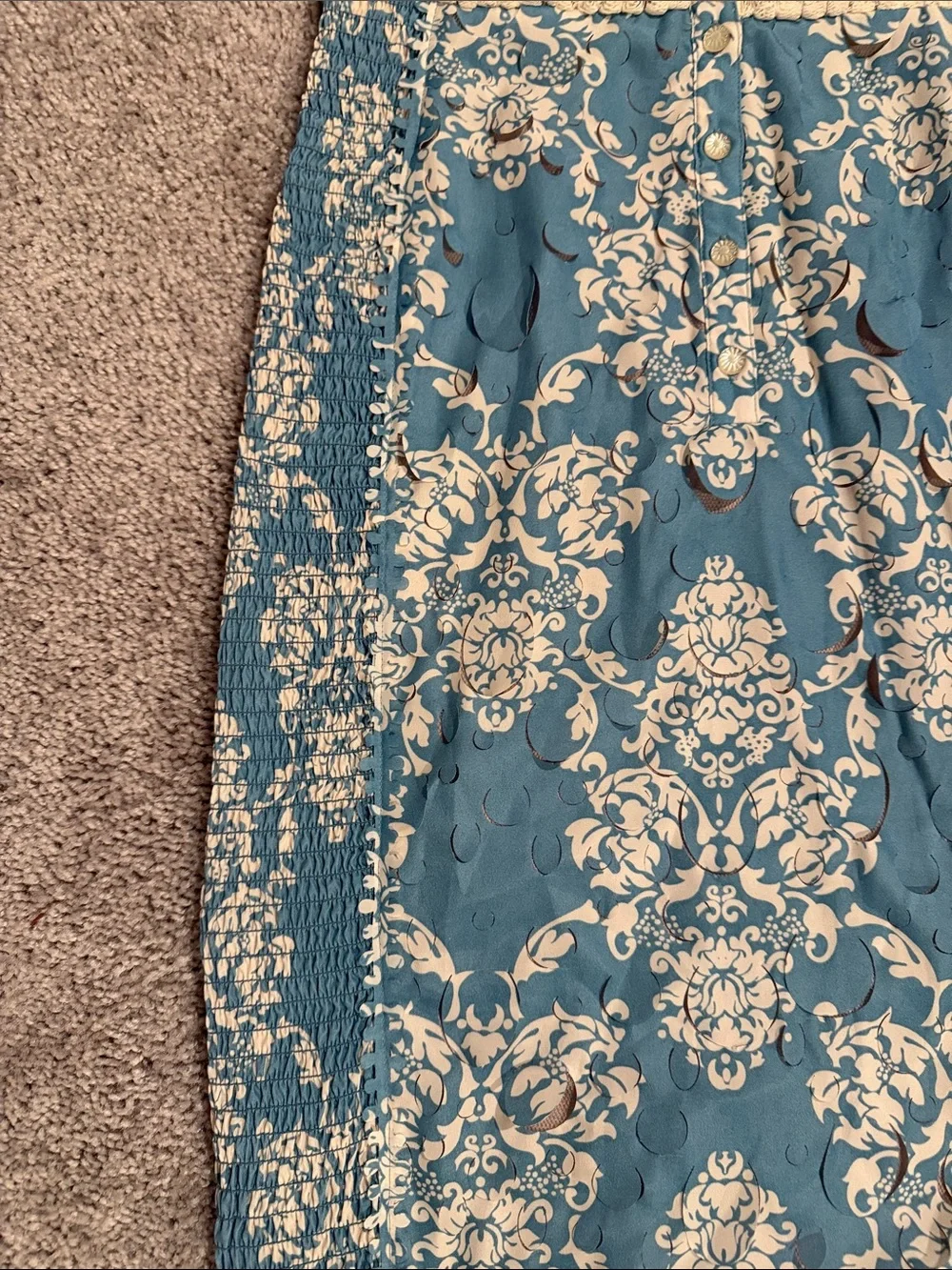 Beguile Byron Lars Lasercut Fleur-De-Lys Dress Size 2 - Picture 2 of 9